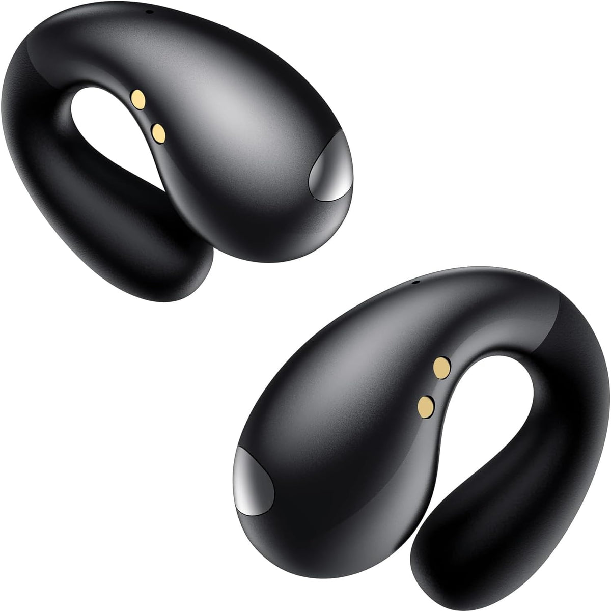 2026 Sports Cuffie Bluetooth 6.1 - Wireless Auricolari Clip Orecchio Elegante Auricolari ad Alte Prestazioni per Gli Amanti Degli Sport All'aperto con Caso di Ricarica,USB-C, IPX7 - Carbonio Nero