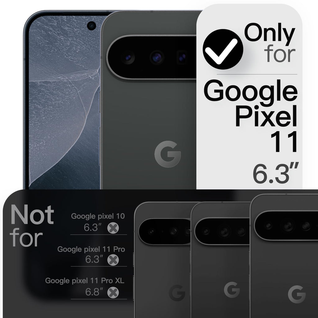 JETech Cover Magnetica Sottile per Google Pixel 11 Pro, Nero