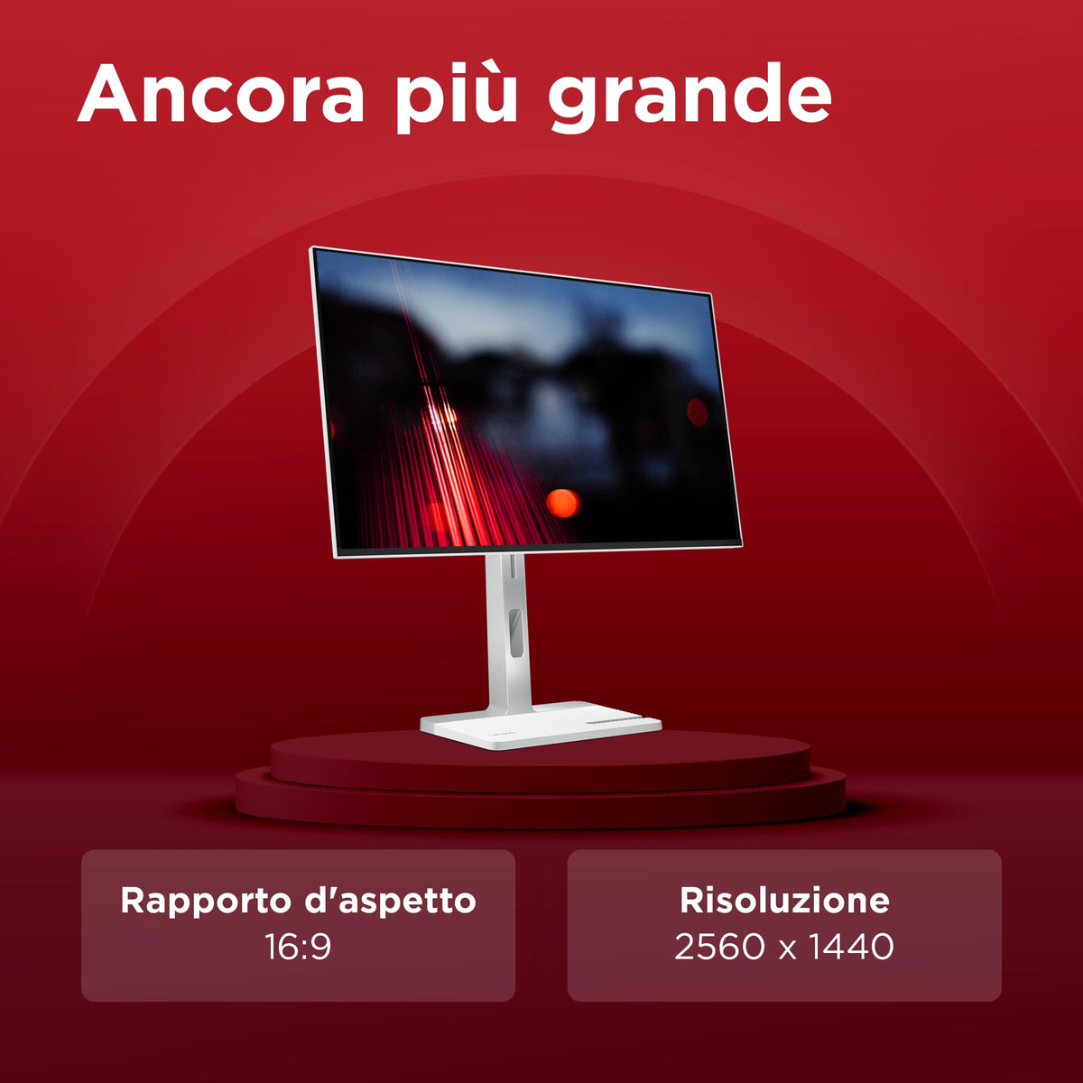 Lenovo L27-45 Monitor IPS 27" Full HD, 144Hz, 1ms, Altoparlanti integrati, HDMI e VGA, Ideale per Gaming, Studio e Home Office, VESA 100x100mm, AMD FreeSync, Inclinazione Regolabile