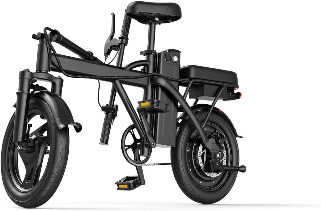 Bicicletta elettrica per adulti, bicicletta elettrica pieghevole da 14 pollici, batteria rimovibile da 48 V e 15,6 Ah, autonomia di 60-80 km, ideale per adolescenti e adulti per gli spostamenti urbani