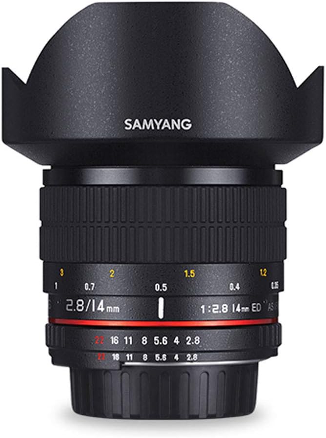 SAMYANG Obiettivo AE 14 mm f/2.8 ED IF UMC Aspherical - grandangolare per fotocamere digitali Nikon F colore: Nero