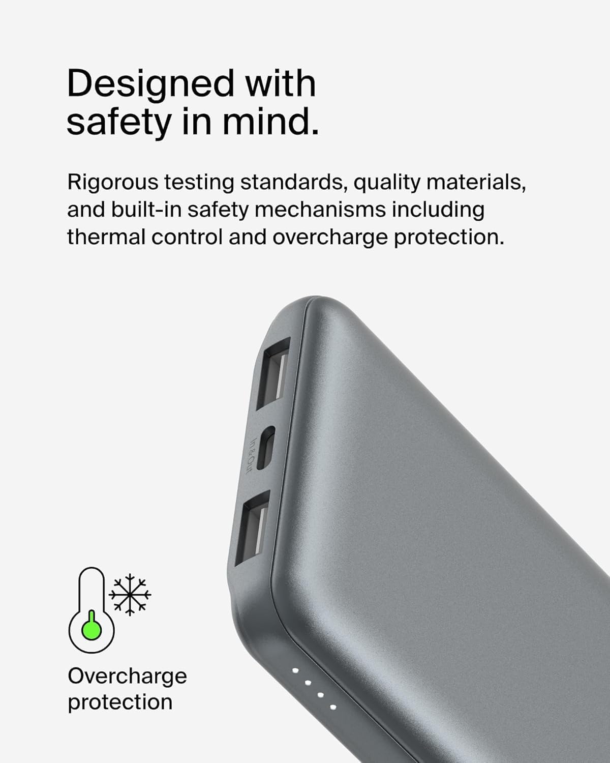 Belkin BoostCharge Power Bank 10000mAh con Porte USB-C e USB-A - Rosa