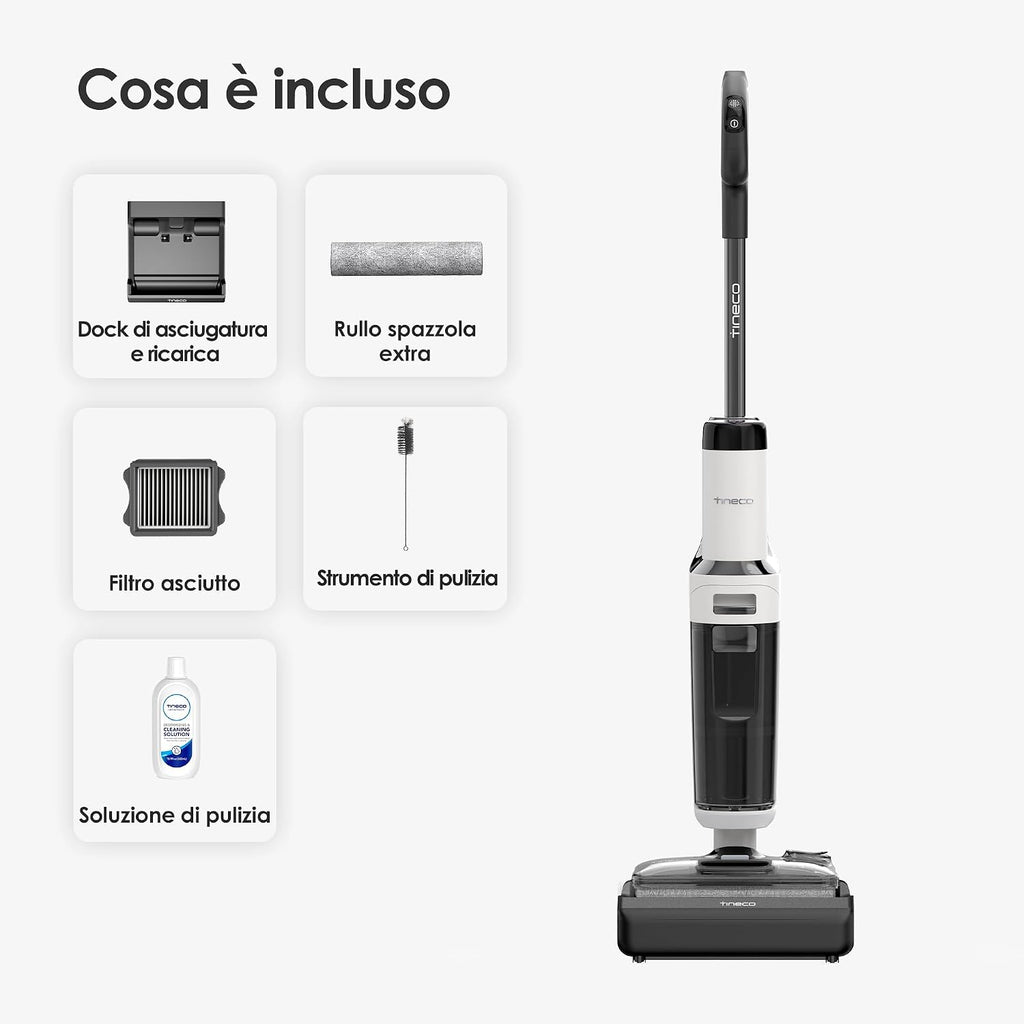 Tineco Floor ONE Stretch S6 AspirapolvereLavapavimenti, FlashDry, iLOOP