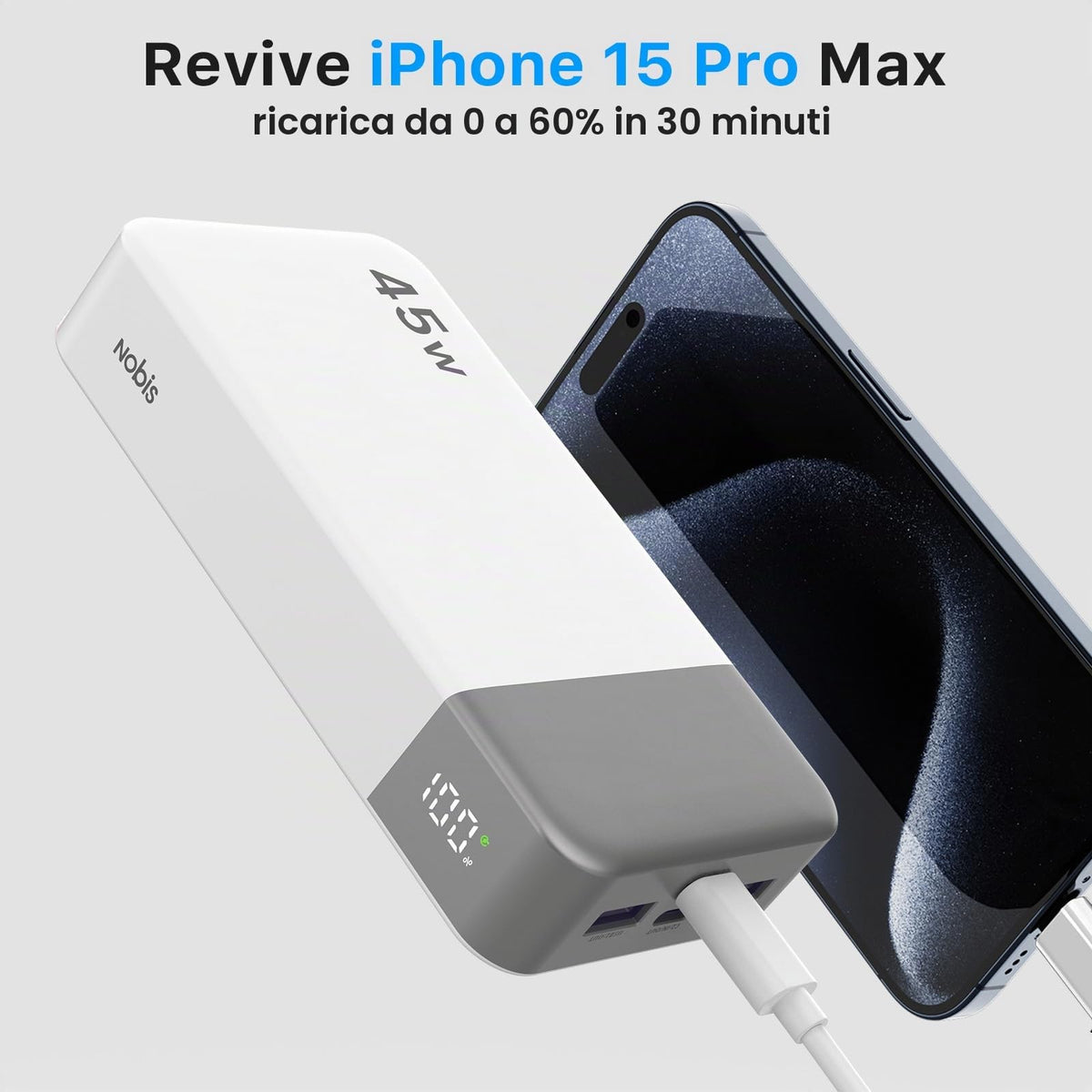 NOBIS 20000mAh 45W Power Bank