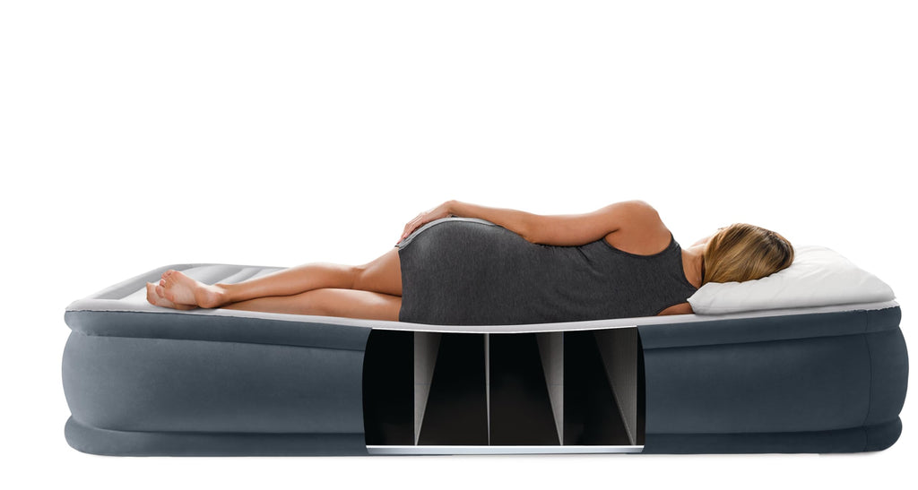 Intex 64414ND - Materasso Dura-Beam Comfort Plush Elevated Matrimoniale, 152x203x46 cm