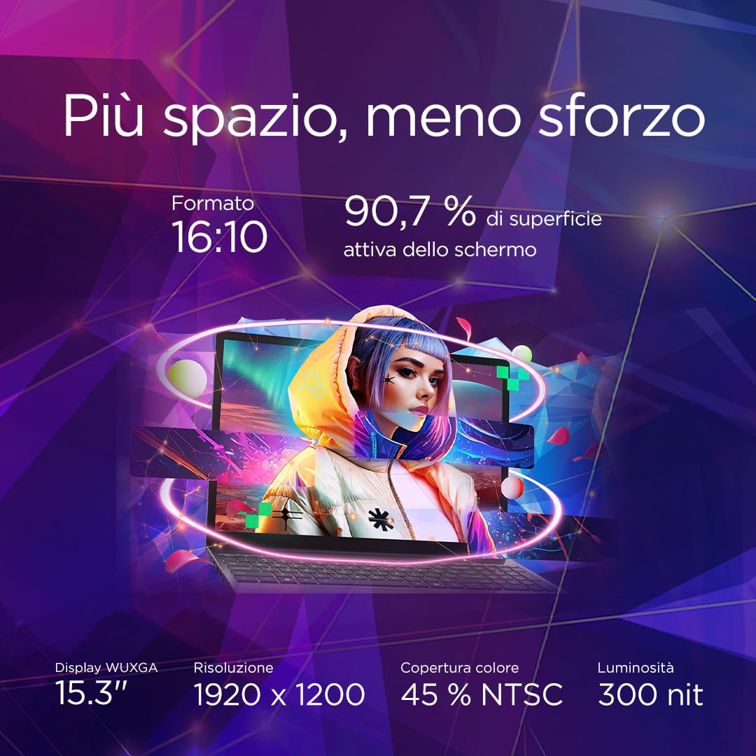 Lenovo IdeaPad Slim 3 Notebook 15" IPS, Intel Core 5 320, RAM 16GB, 512GB SSD, Windows 11 Home, WiFi 6, Laptop per Casa, Ufficio, Studio, Multitasking, Uso Quotidiano - Caricatore non incluso