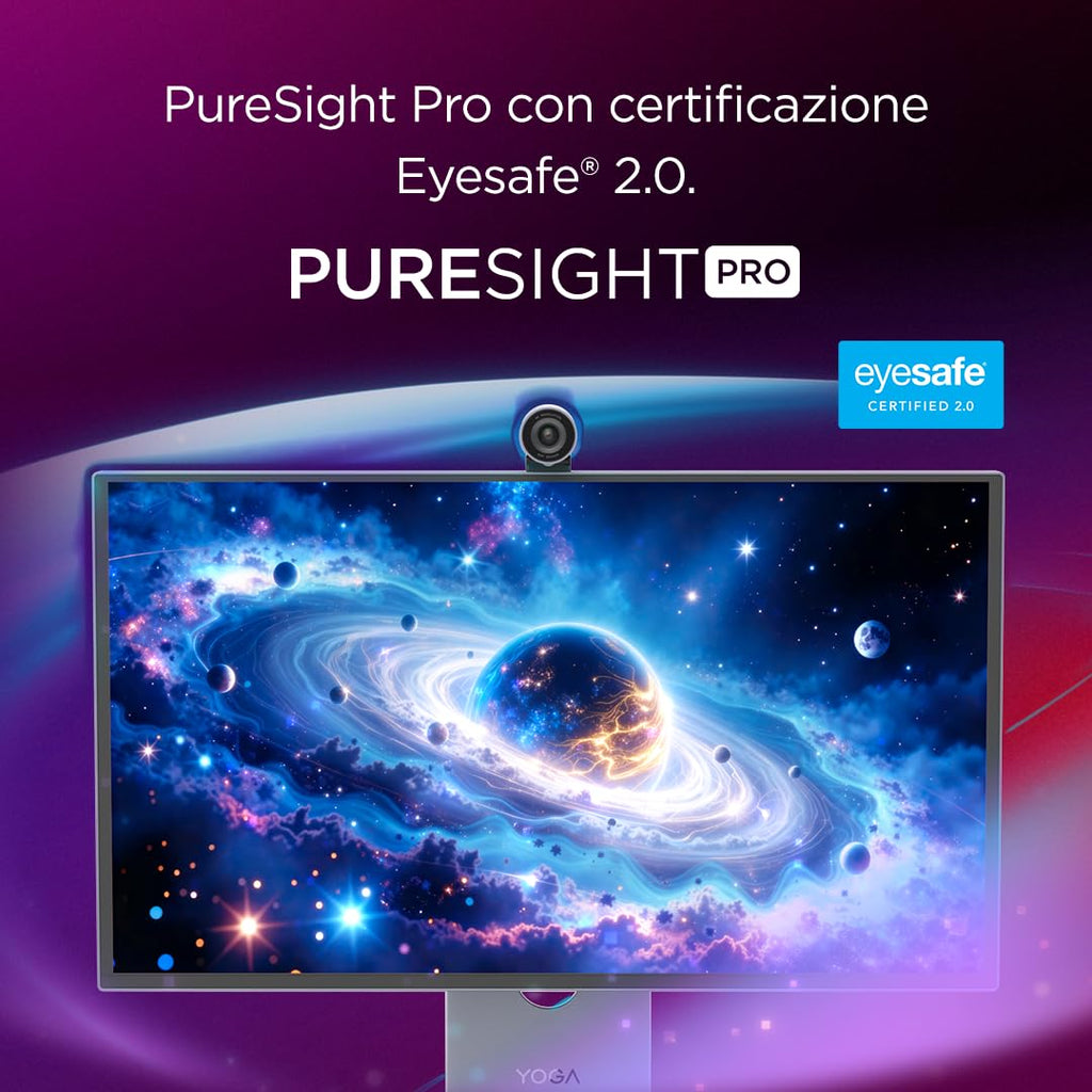 Lenovo L27-45 Monitor IPS 27" Full HD, 144Hz, 1ms, Altoparlanti integrati, HDMI e VGA, Ideale per Gaming, Studio e Home Office, VESA 100x100mm, AMD FreeSync, Inclinazione Regolabile
