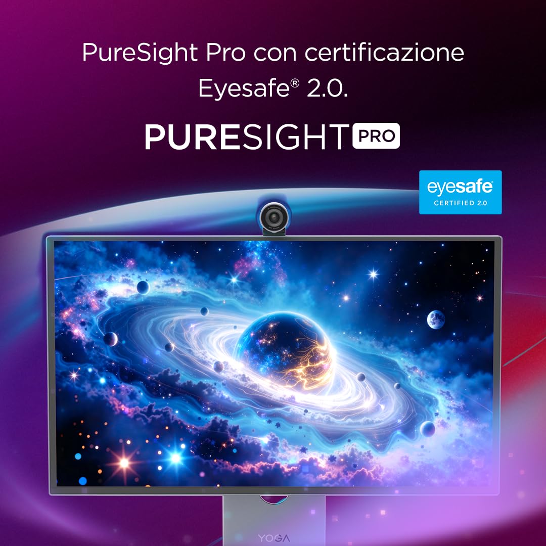Lenovo L27-45 Monitor IPS 27" Full HD, 144Hz, 1ms, Altoparlanti integrati, HDMI e VGA, Ideale per Gaming, Studio e Home Office, VESA 100x100mm, AMD FreeSync, Inclinazione Regolabile