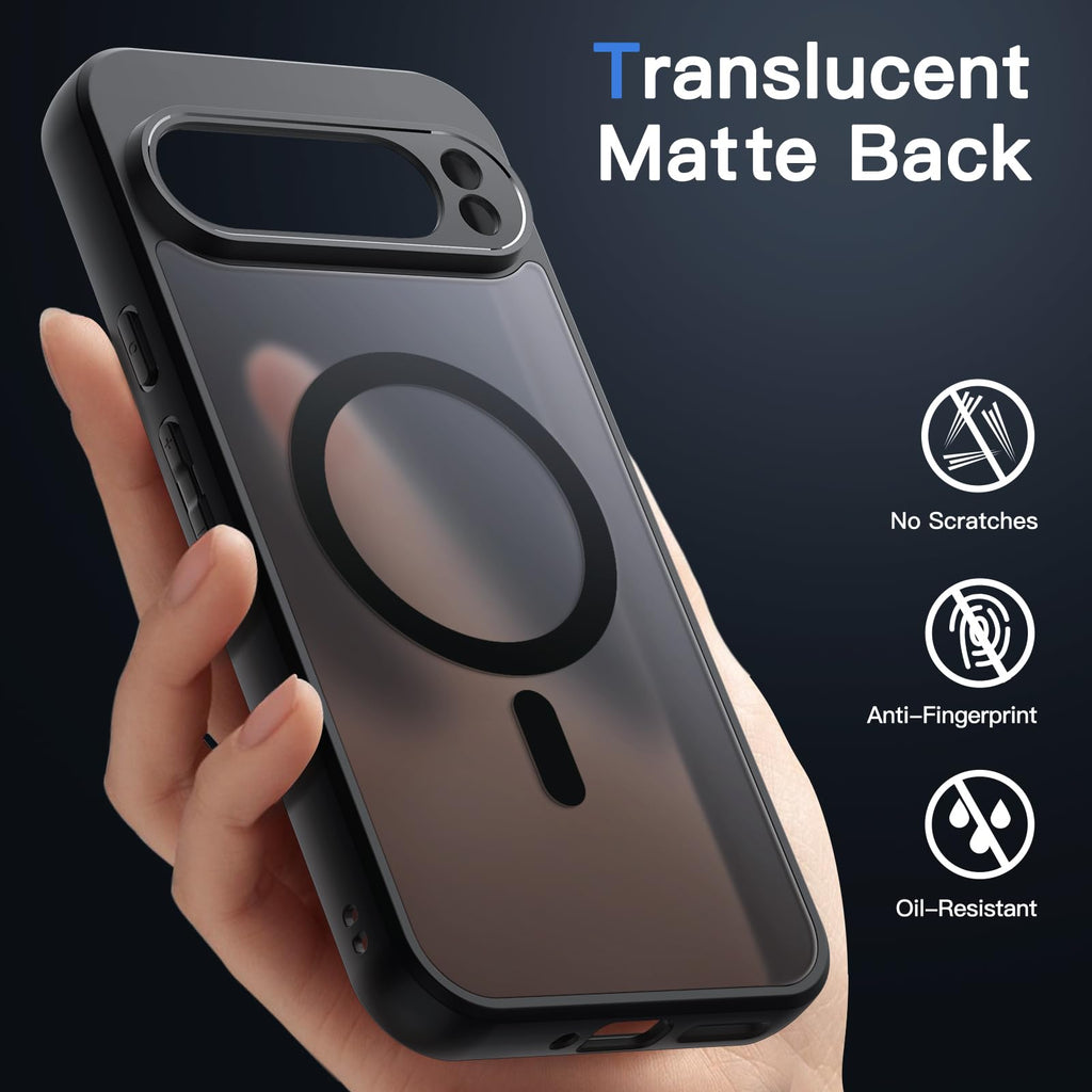 JETech Cover Magnetica per Google Pixel 10/10 Pro, Nero Ossidiana