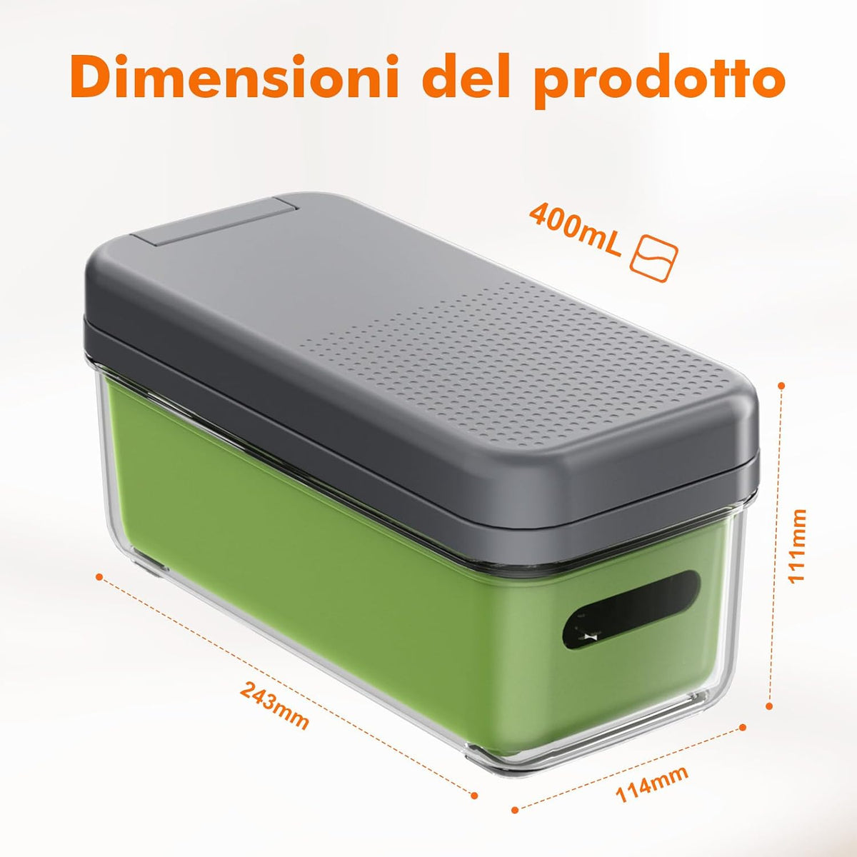 Ibergrif M524-7 Taglia Verdure, Mandolina 7 in 1 Multifunzione