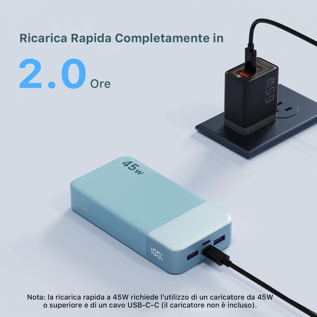 NOBIS 20000mAh 45W Power Bank