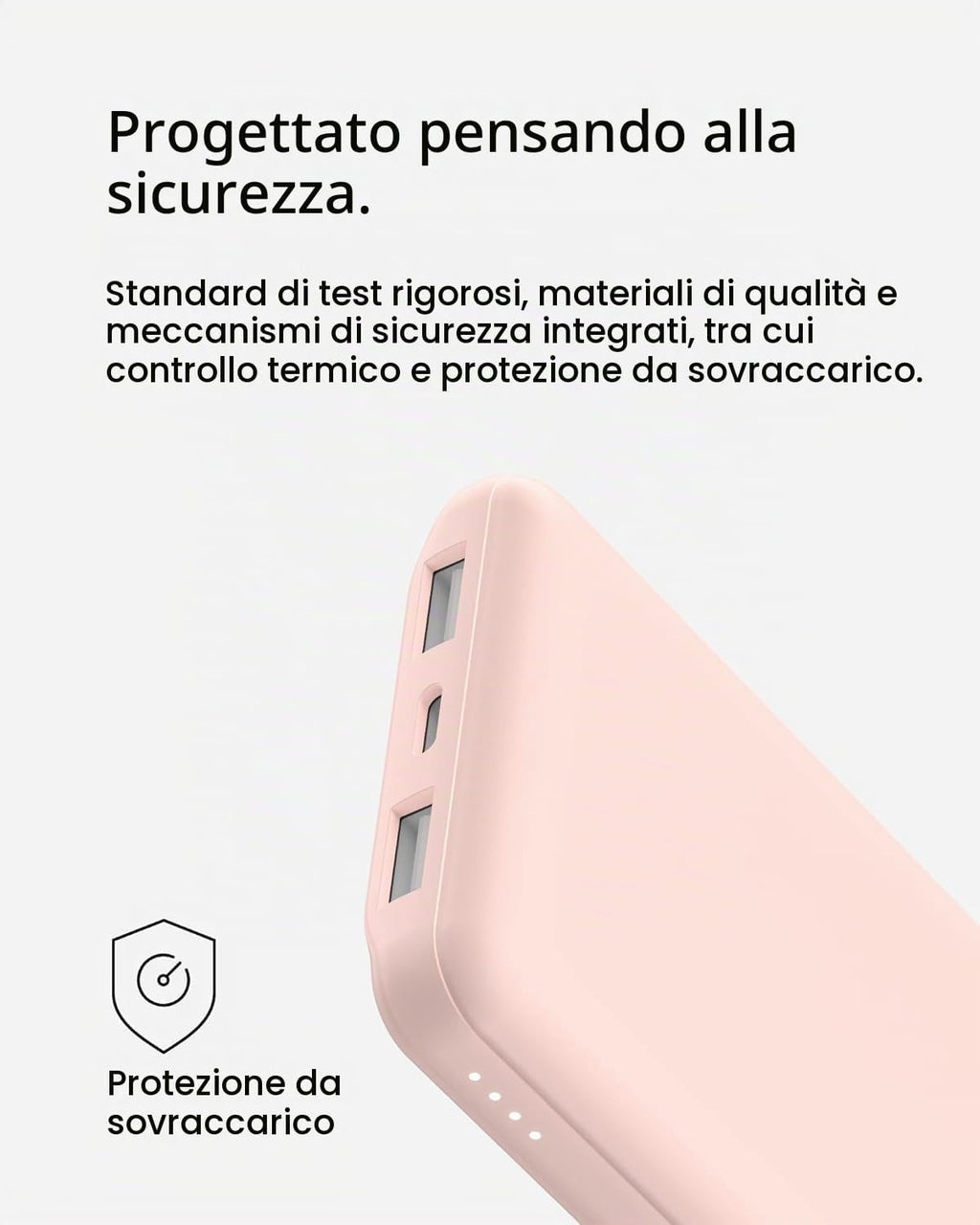 Belkin BoostCharge Power Bank 10000mAh con Porte USB-C e USB-A - Rosa