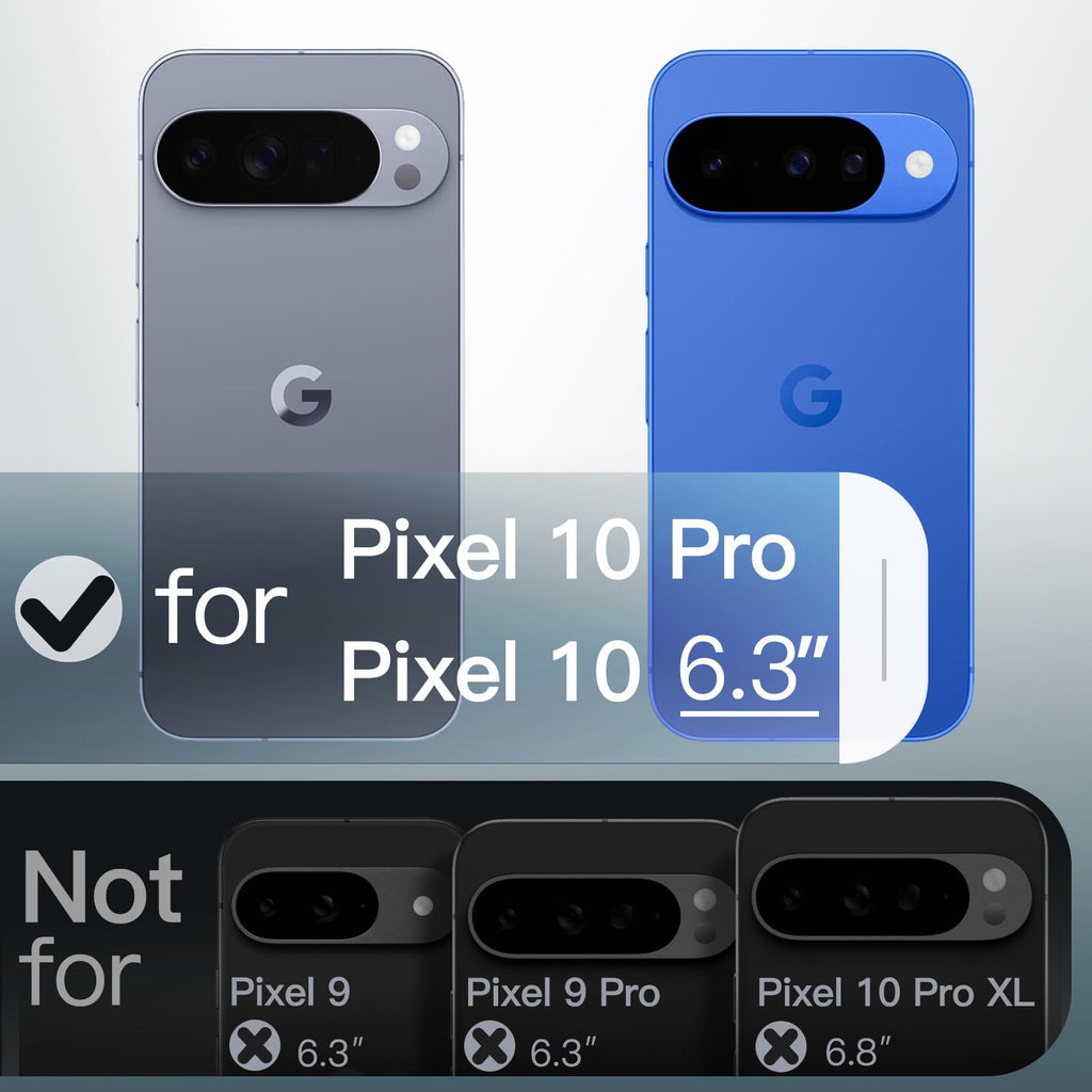 JETech Cover Magnetica per Google Pixel 10/10 Pro, Nero Ossidiana