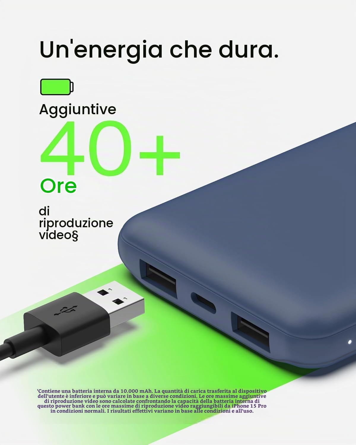 Belkin BoostCharge Power Bank 10000mAh con Porte USB-C e USB-A - Rosa