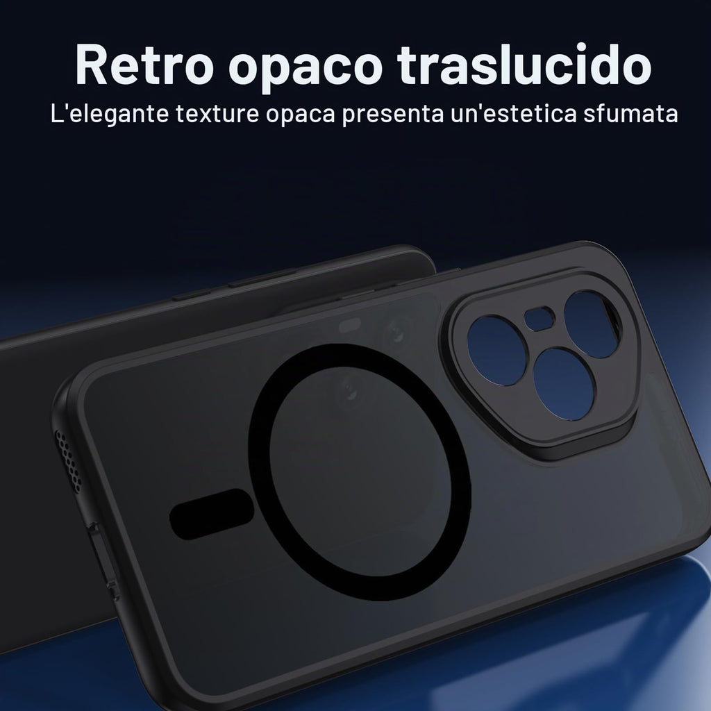 XTCASE Cover Magnetica per Google Pixel 11/11 Pro 5G Traslucida Opaca, Nero