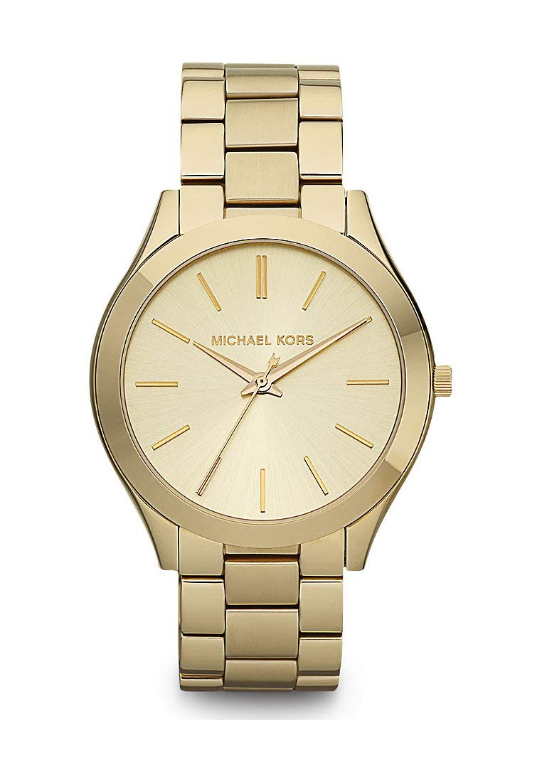 Michael Kors Orologio Slim Runway da donna, movimento al quarzo a tre lancette da 42 mm con cinturino in acciaio inossidabile