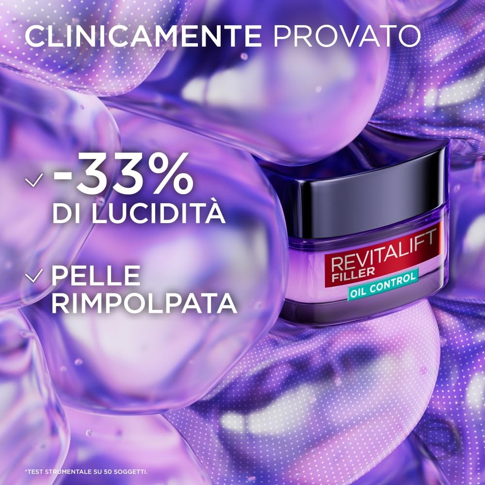 L'Oréal Paris Contorno Occhi Revitalift Filler, Azione Antirughe Rivolumizzante con Acido Ialuronico Concentrato, 15 ml