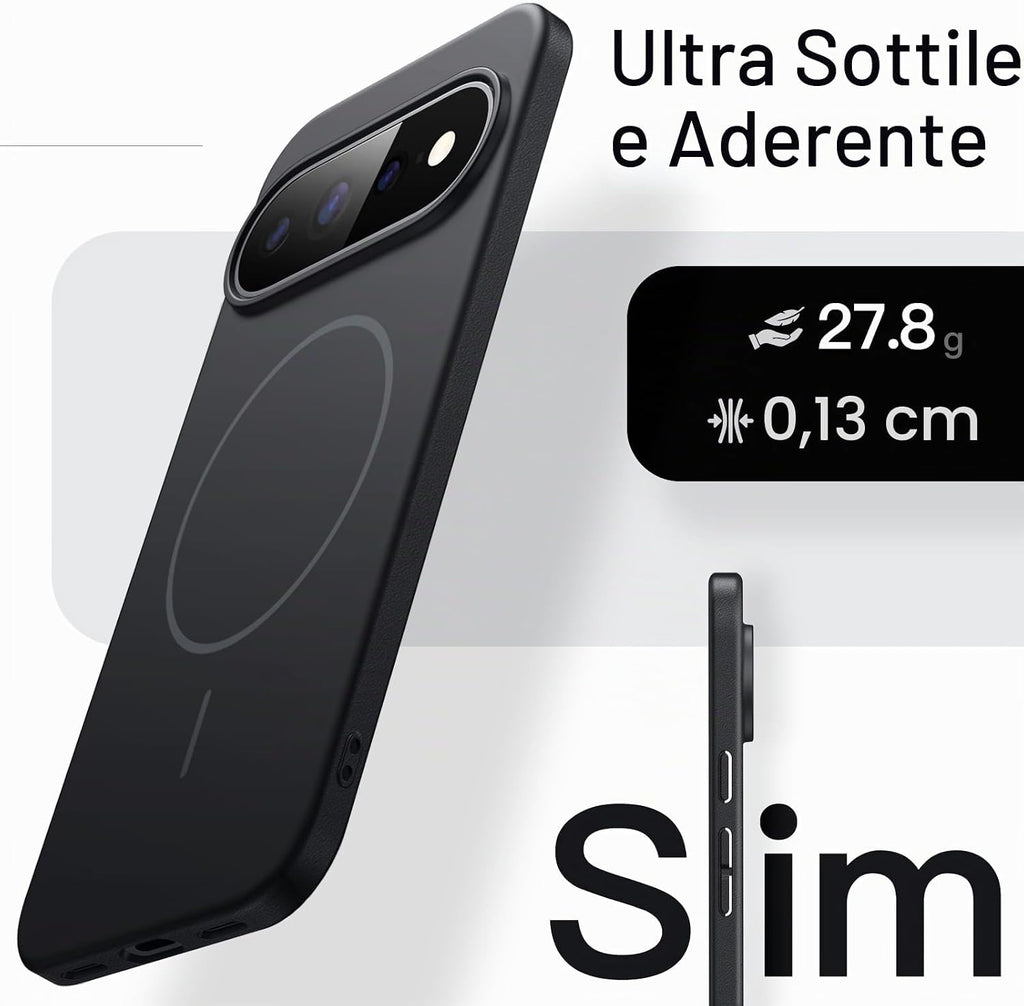 JETech Cover Magnetica Sottile per Google Pixel 11 Pro, Nero