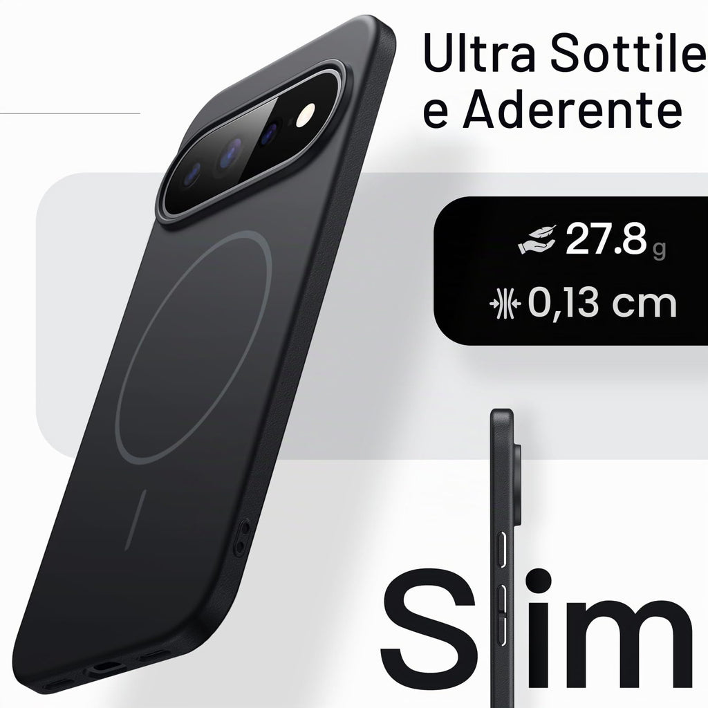 JETech Cover Magnetica Sottile per Google Pixel 11 Pro, Nero