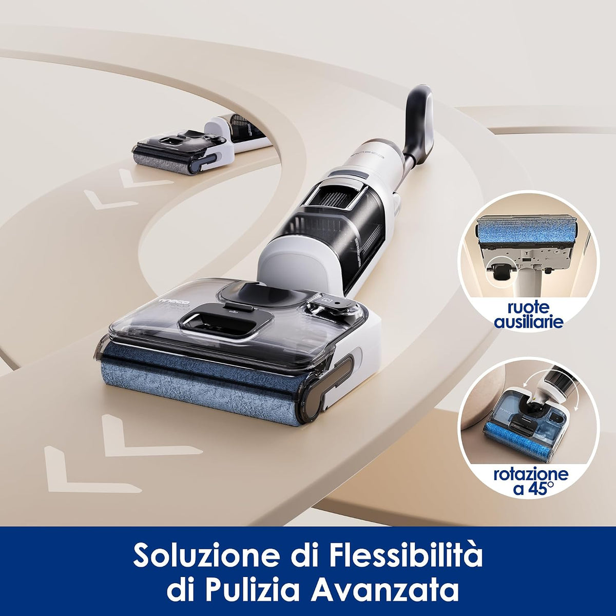 Tineco Floor ONE Stretch S6 AspirapolvereLavapavimenti, FlashDry, iLOOP