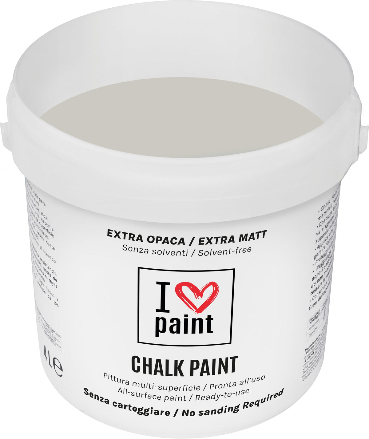 I LOVE paint Cera Trasparente per Chalk Paint e Legno 375ml - Non Altera il Colore Originale - Perfetta per Superfici Porose e Restauro - Con Cera d'Api e Cere Nobili