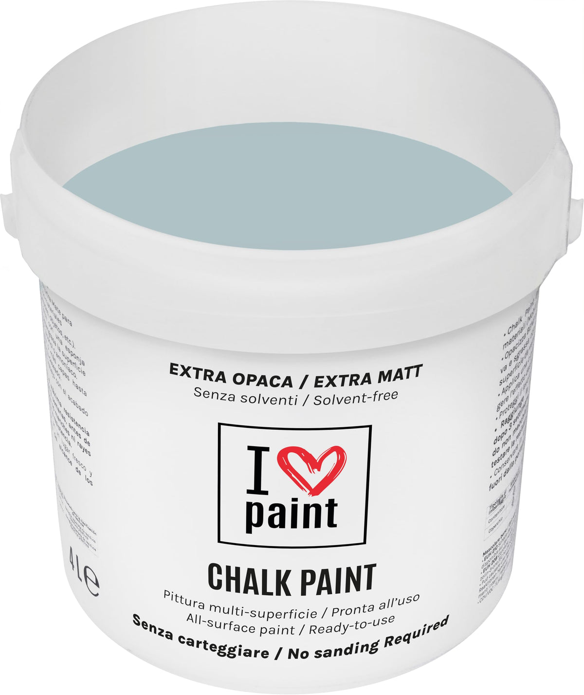 I LOVE paint Cera Trasparente per Chalk Paint e Legno 375ml - Non Altera il Colore Originale - Perfetta per Superfici Porose e Restauro - Con Cera d'Api e Cere Nobili