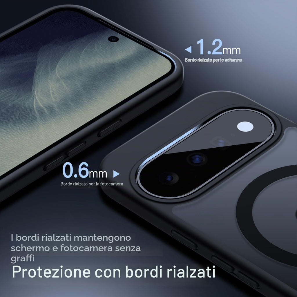 JETech Cover Magnetica per Google Pixel 10/10 Pro, Nero Ossidiana