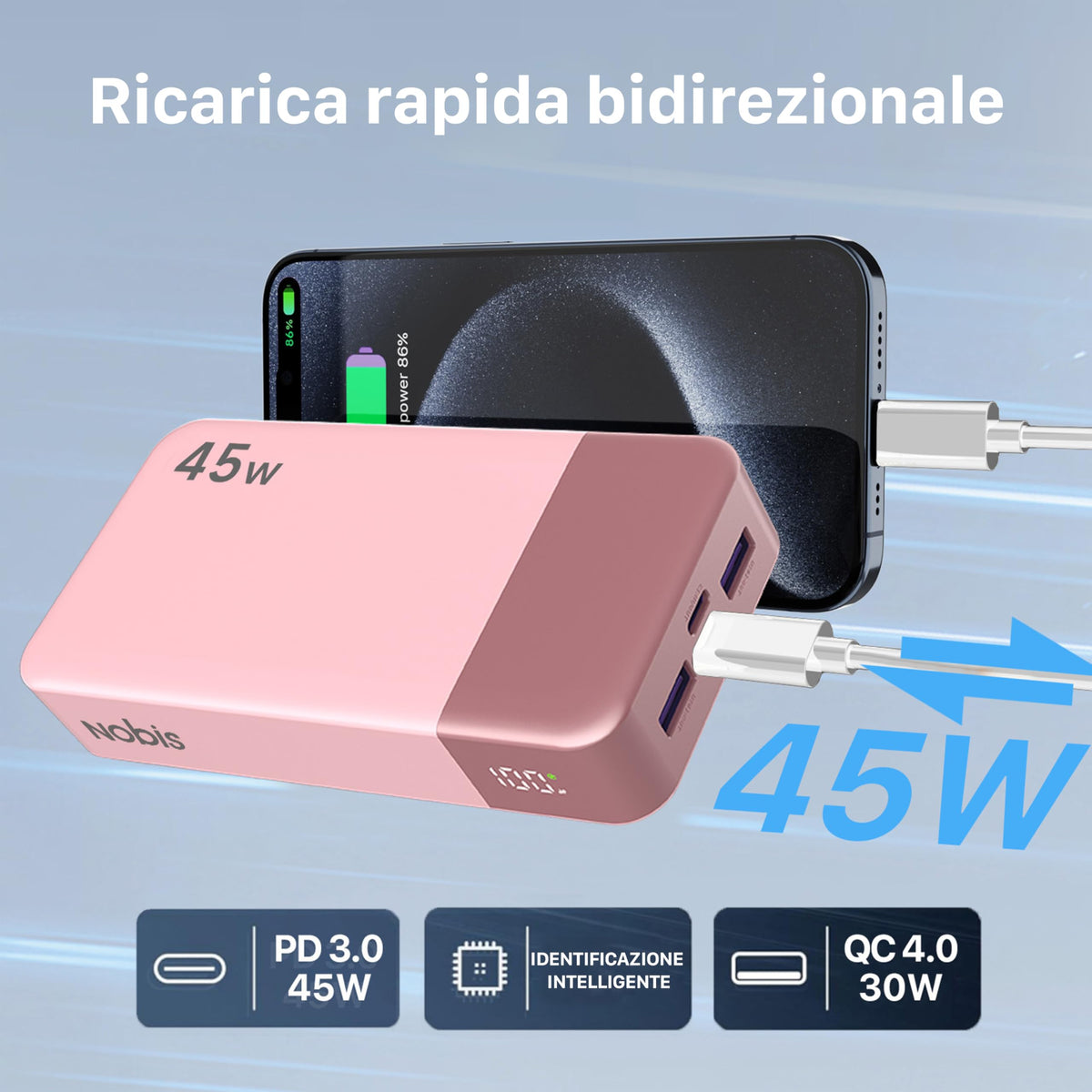 NOBIS 20000mAh 45W Power Bank