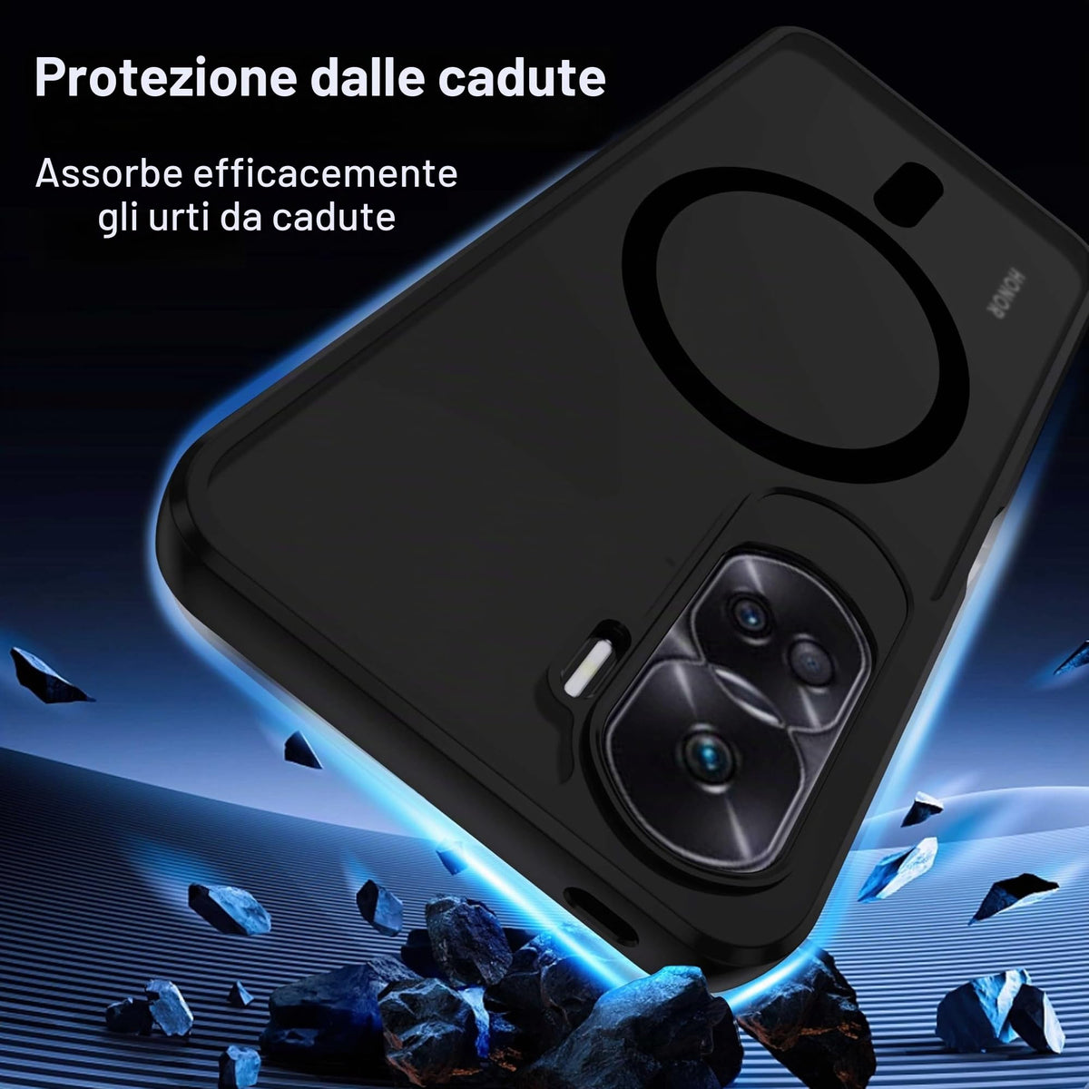XTCASE Cover Magnetica per Google Pixel 11/11 Pro 5G Traslucida Opaca, Nero