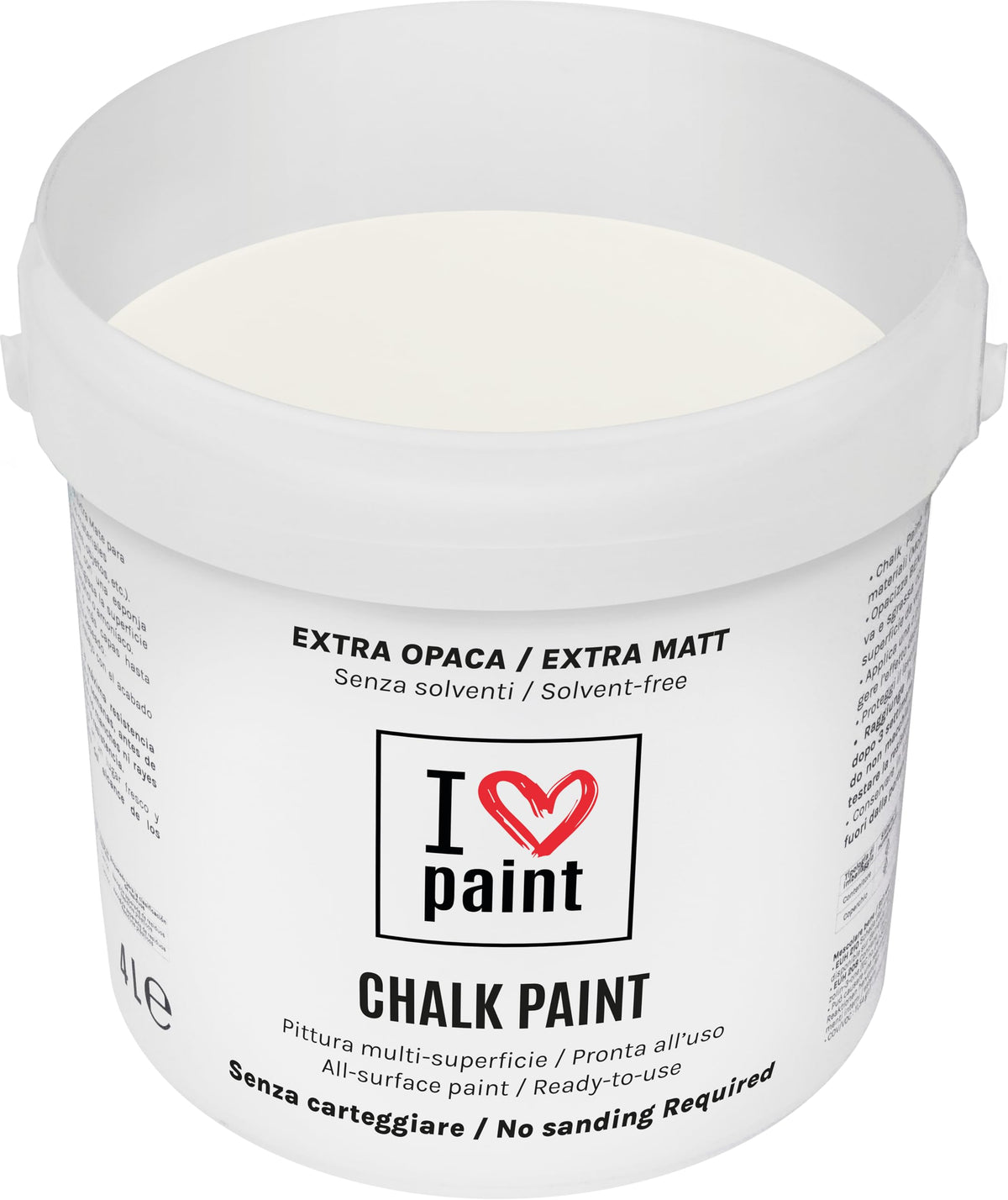 I LOVE paint Cera Trasparente per Chalk Paint e Legno 375ml - Non Altera il Colore Originale - Perfetta per Superfici Porose e Restauro - Con Cera d'Api e Cere Nobili