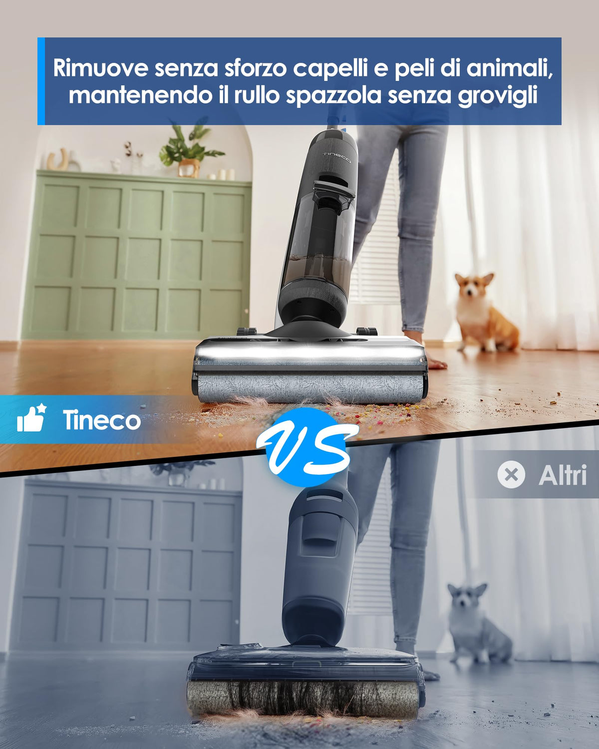 Tineco Floor ONE S7 Stretch Ultra Lavapavimenti aspirapolvere senza fili