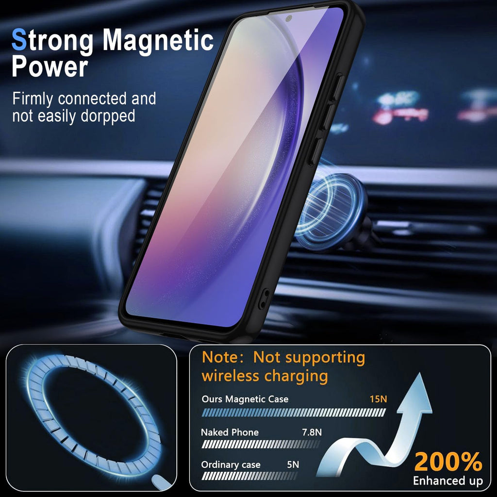 XTCASE Cover Magnetica per Google Pixel 11/11 Pro 5G Traslucida Opaca, Nero