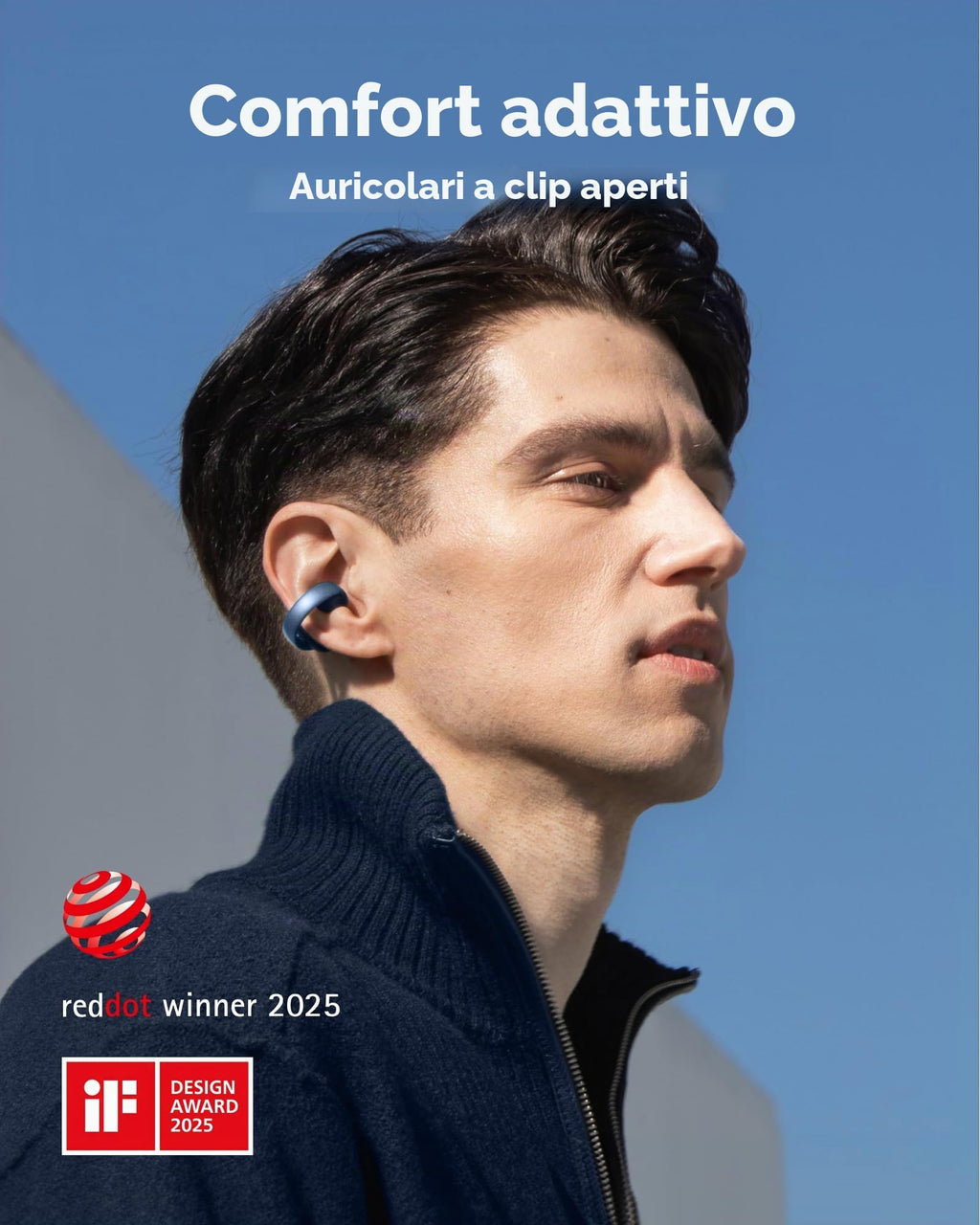 soundcore di Anker AeroClip, Cuffie Bluetooth Open Ear Clip-On