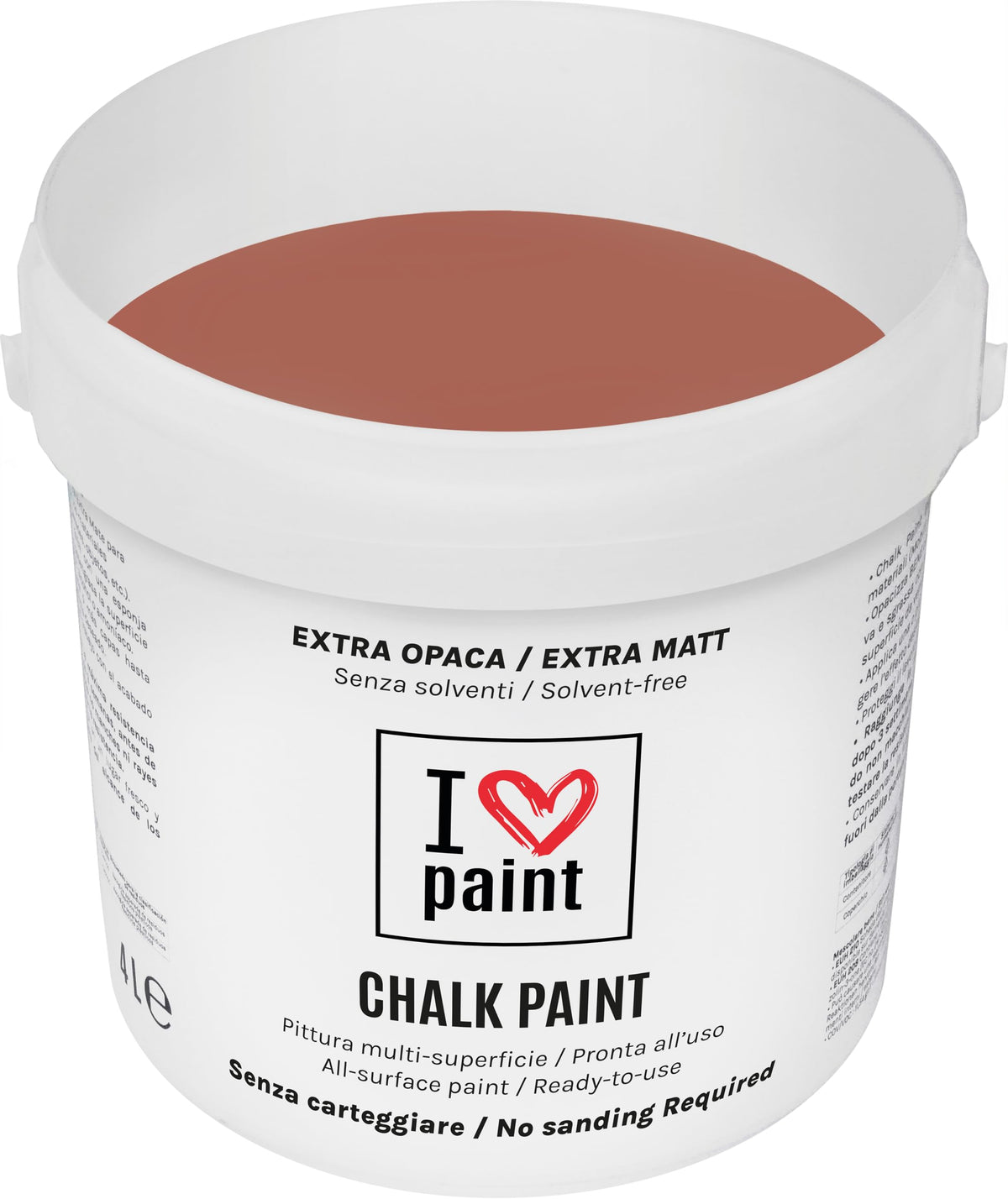 I LOVE paint Cera Trasparente per Chalk Paint e Legno 375ml - Non Altera il Colore Originale - Perfetta per Superfici Porose e Restauro - Con Cera d'Api e Cere Nobili