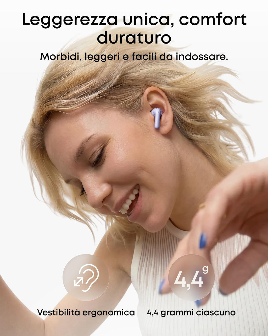 Soundcore di Anker P31i Cuffie Bluetooth con Cancellazione Adattiva Rumore
