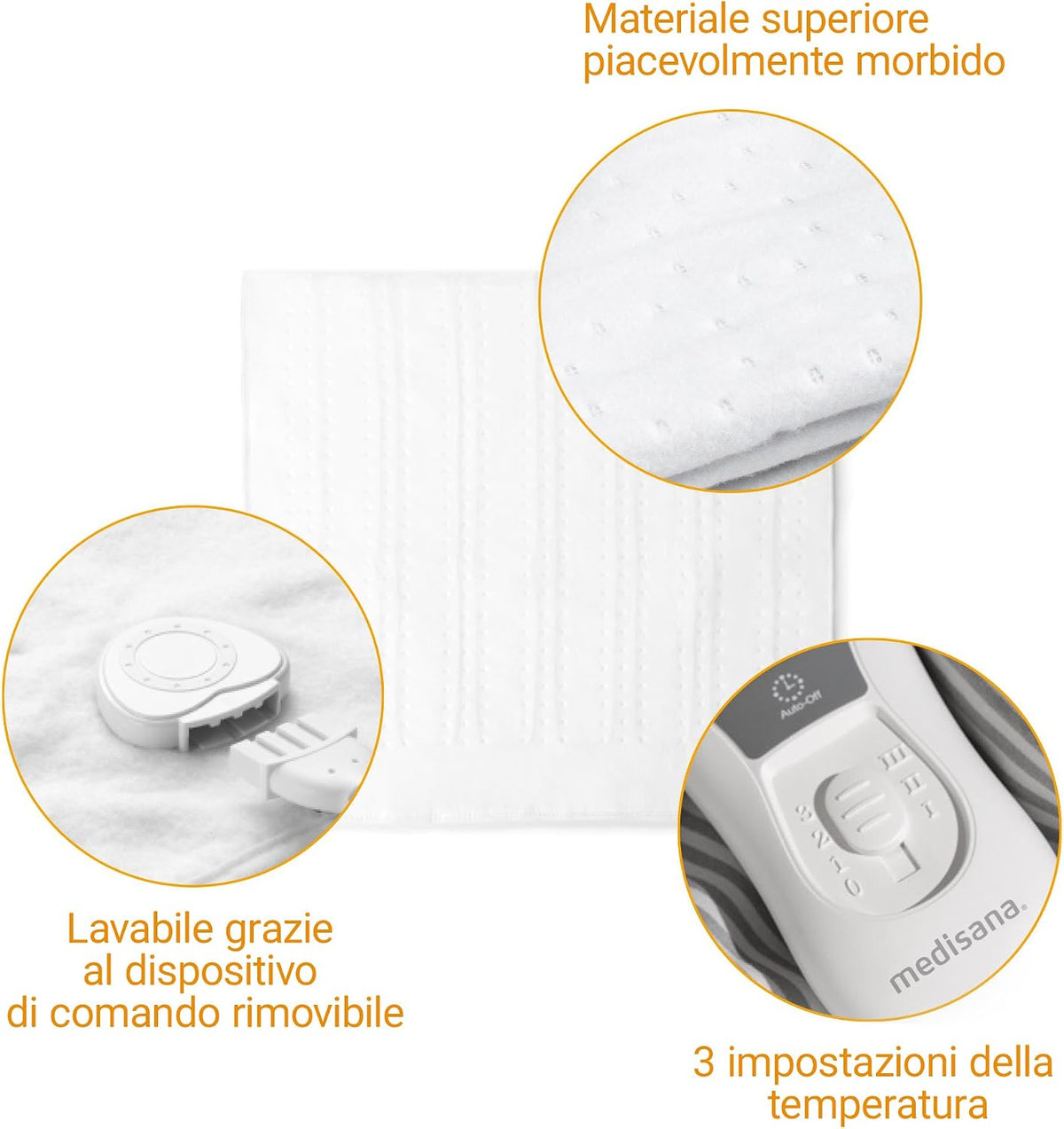 medisana HU 665 coperta riscaldante elettrica, coprimaterasso termica