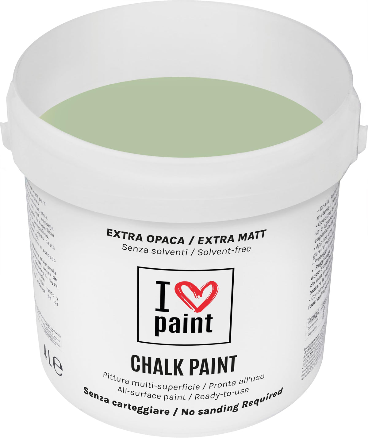 I LOVE paint Cera Trasparente per Chalk Paint e Legno 375ml - Non Altera il Colore Originale - Perfetta per Superfici Porose e Restauro - Con Cera d'Api e Cere Nobili