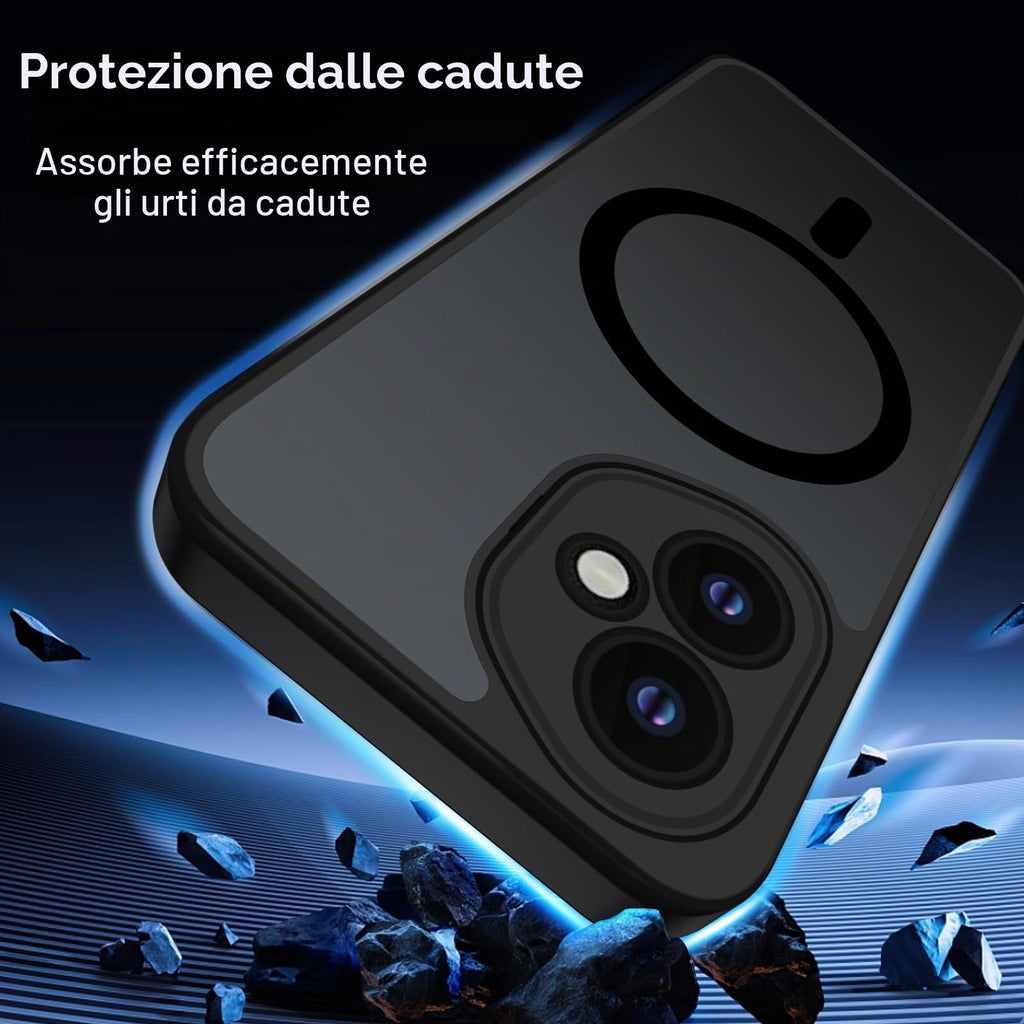 XTCASE Cover Magnetica per Google Pixel 11/11 Pro 5G Traslucida Opaca, Nero