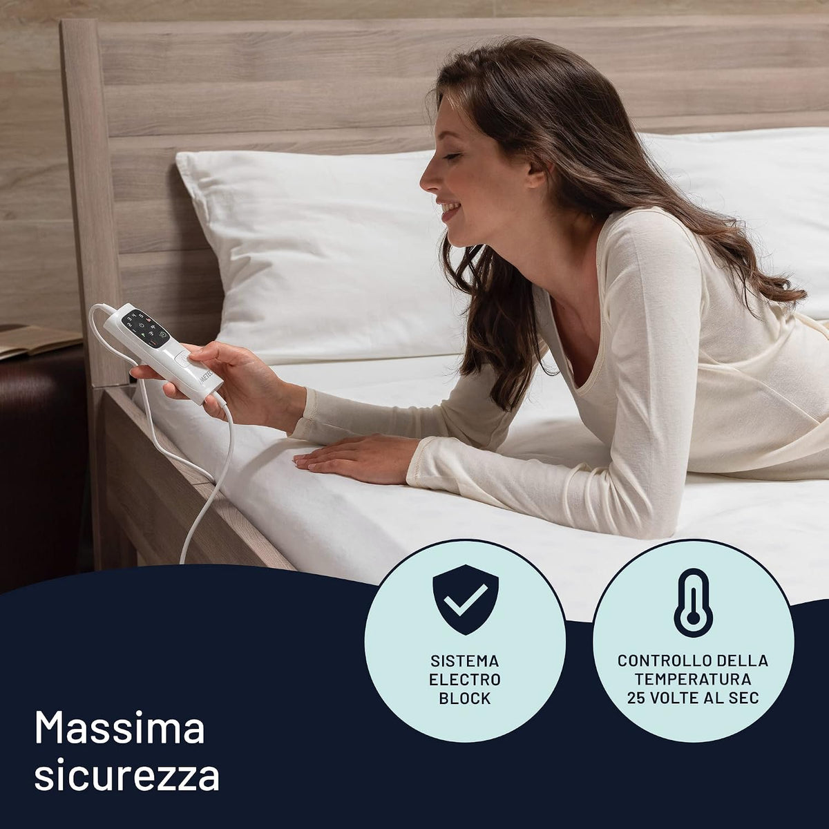 Imetec Scaldasonno Adapto – Scaldaletto singolo 150x80 cotone