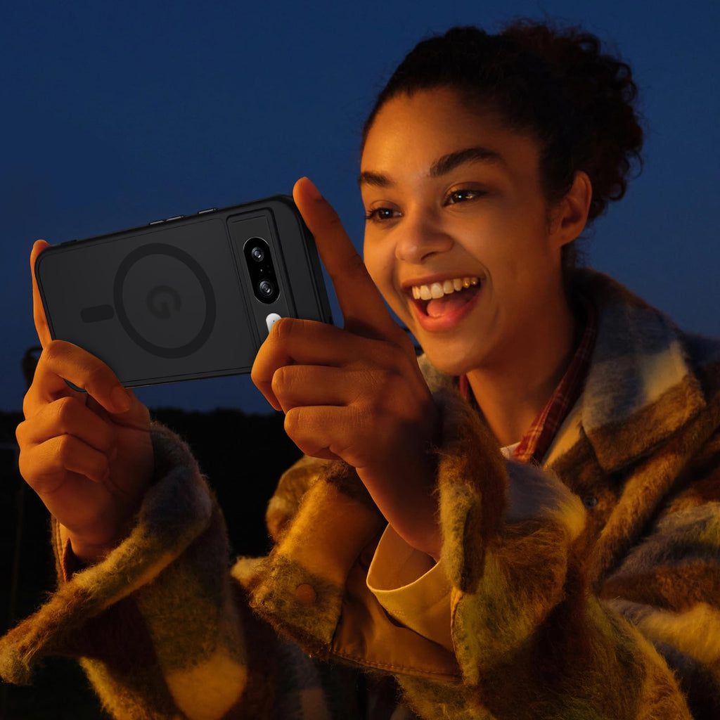 XTCASE Cover Magnetica per Google Pixel 11/11 Pro 5G Traslucida Opaca, Nero