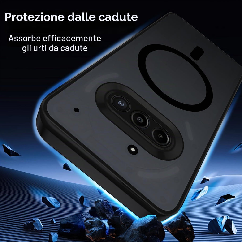 XTCASE Cover Magnetica per Google Pixel 11/11 Pro 5G Traslucida Opaca, Nero