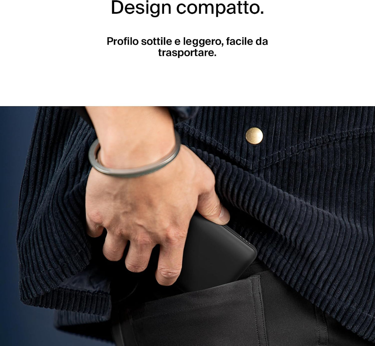 Belkin BoostCharge Power Bank 10000mAh con Porte USB-C e USB-A - Rosa