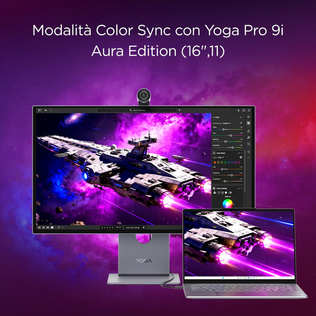 Lenovo L27-45 Monitor IPS 27" Full HD, 144Hz, 1ms, Altoparlanti integrati, HDMI e VGA, Ideale per Gaming, Studio e Home Office, VESA 100x100mm, AMD FreeSync, Inclinazione Regolabile