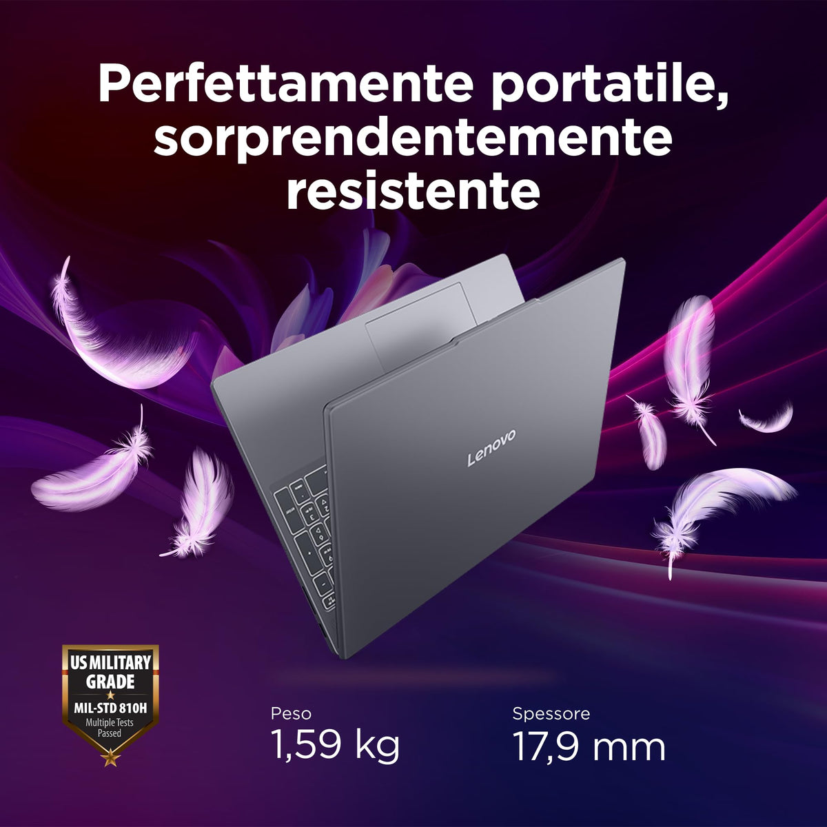 Lenovo IdeaPad Slim 3 Notebook 15" IPS, Intel Core 5 320, RAM 16GB, 512GB SSD, Windows 11 Home, WiFi 6, Laptop per Casa, Ufficio, Studio, Multitasking, Uso Quotidiano - Caricatore non incluso