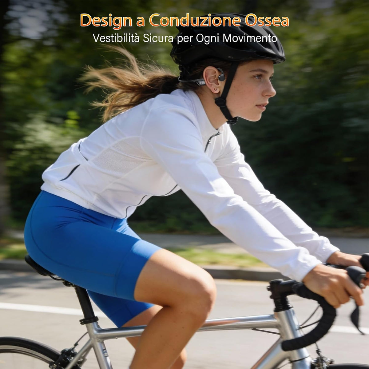 Cuffie Conduzione Ossea Bluetooth 6.0 Cuffie Open Ear Wireless Auricolari