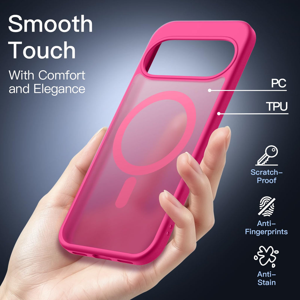 JETech Cover Magnetica per Google Pixel 10/10 Pro, Nero Ossidiana