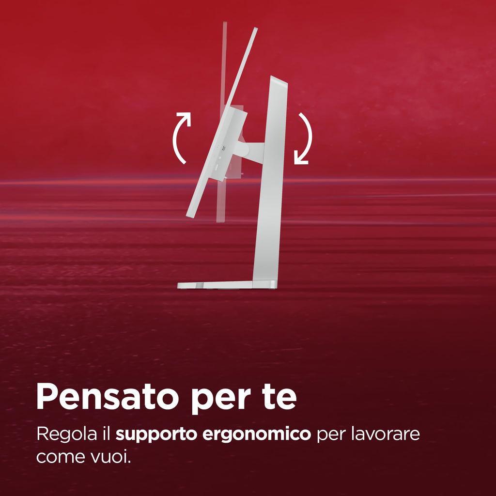 Lenovo L27-45 Monitor IPS 27" Full HD, 144Hz, 1ms, Altoparlanti integrati, HDMI e VGA, Ideale per Gaming, Studio e Home Office, VESA 100x100mm, AMD FreeSync, Inclinazione Regolabile