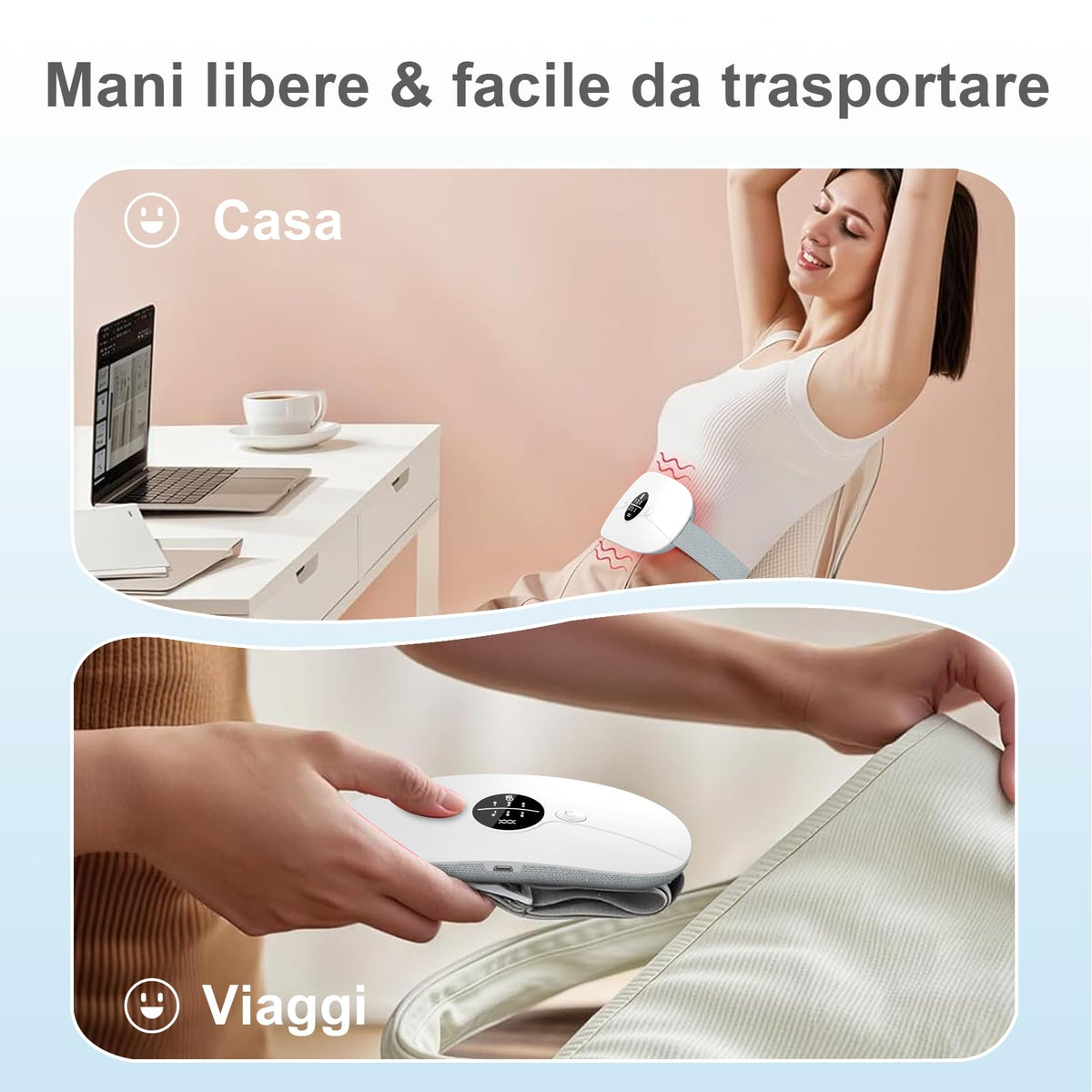 Portatile Fascia Riscaldante dolori mestruali, Cuscinetto Mestruale