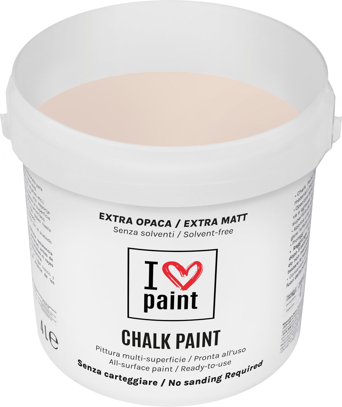 I LOVE paint Cera Trasparente per Chalk Paint e Legno 375ml - Non Altera il Colore Originale - Perfetta per Superfici Porose e Restauro - Con Cera d'Api e Cere Nobili