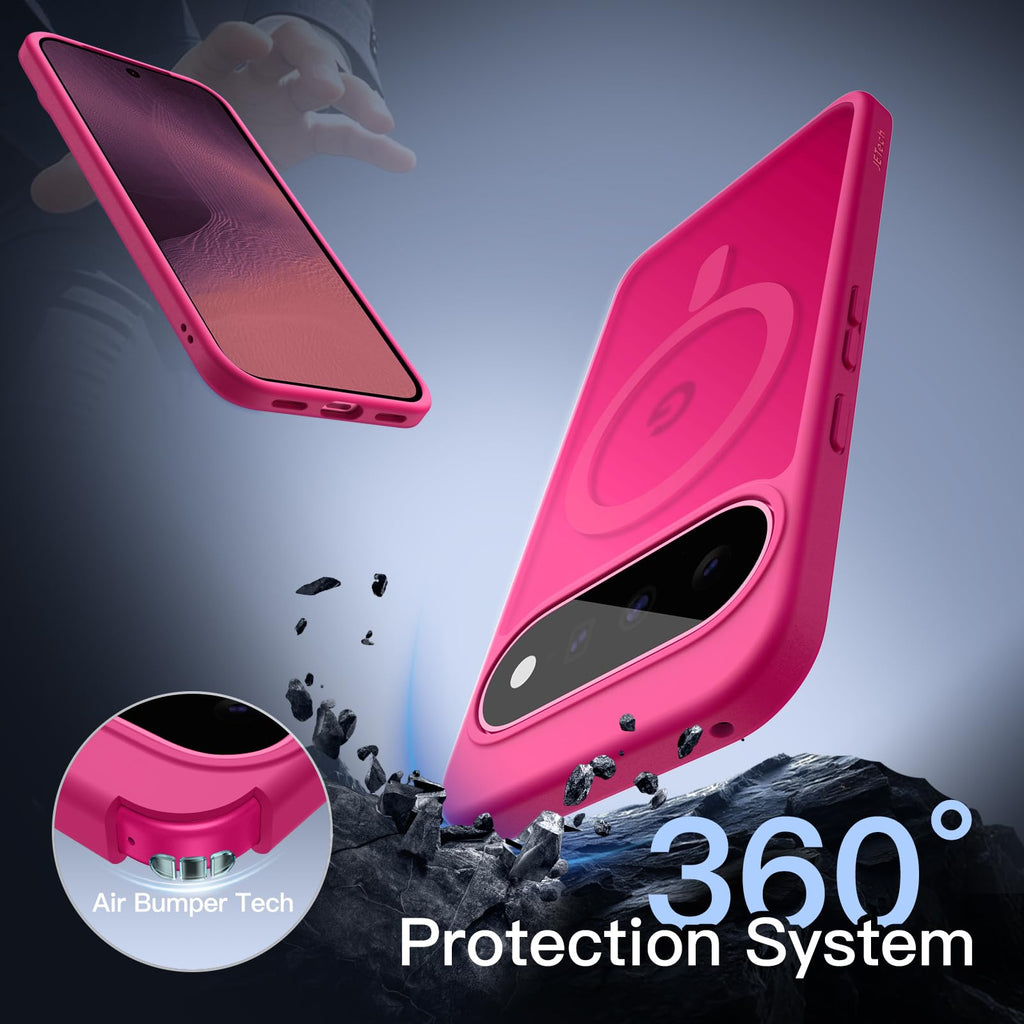 JETech Cover Magnetica per Google Pixel 10/10 Pro, Nero Ossidiana